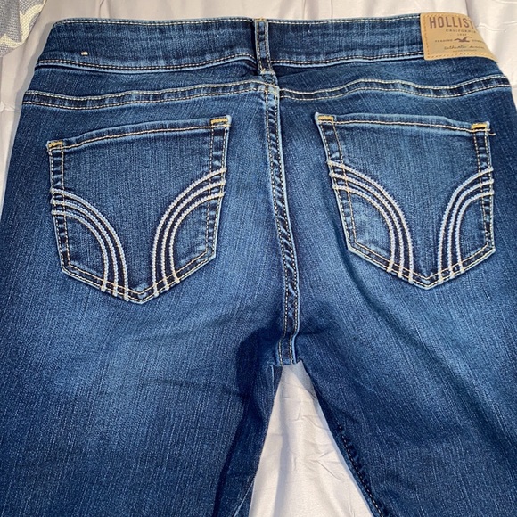 HOLLISTER super skinny Jeans dark wash blue size 3R w26 l31 - Picture 10 of 11